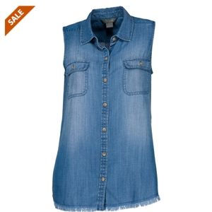 Natural Reflections® Women's Sleeveless Chambray
